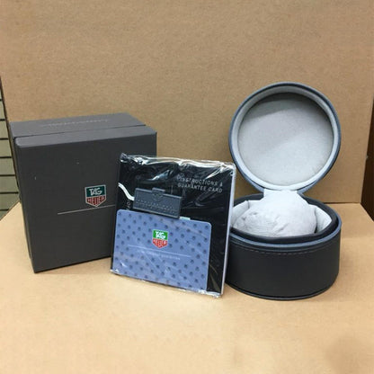 Tagheuer calibre 36 black metal belt