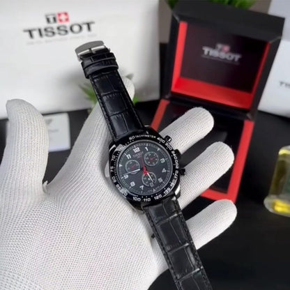 Tissot Black Leather Watch