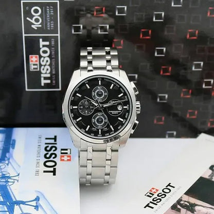 Tissot Couturer Silver Black Metal Watch