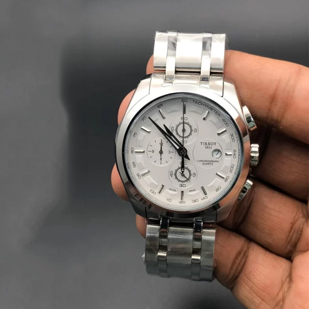 Tissot Couturer Silver White Dial Metal Watch