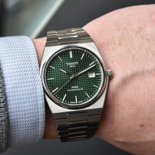 Tissot Prx Premium Stainless Steel Green Dial