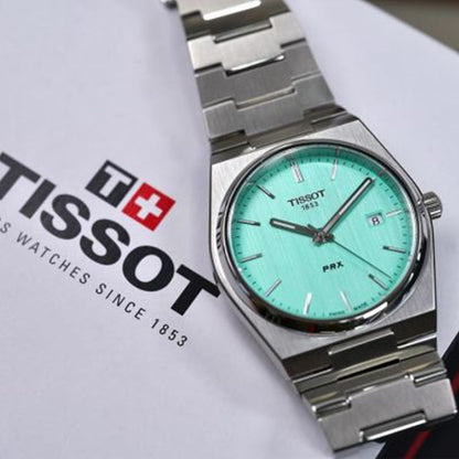 Tissot Prx Premium Stainless Steel Tiffany Blue Dial