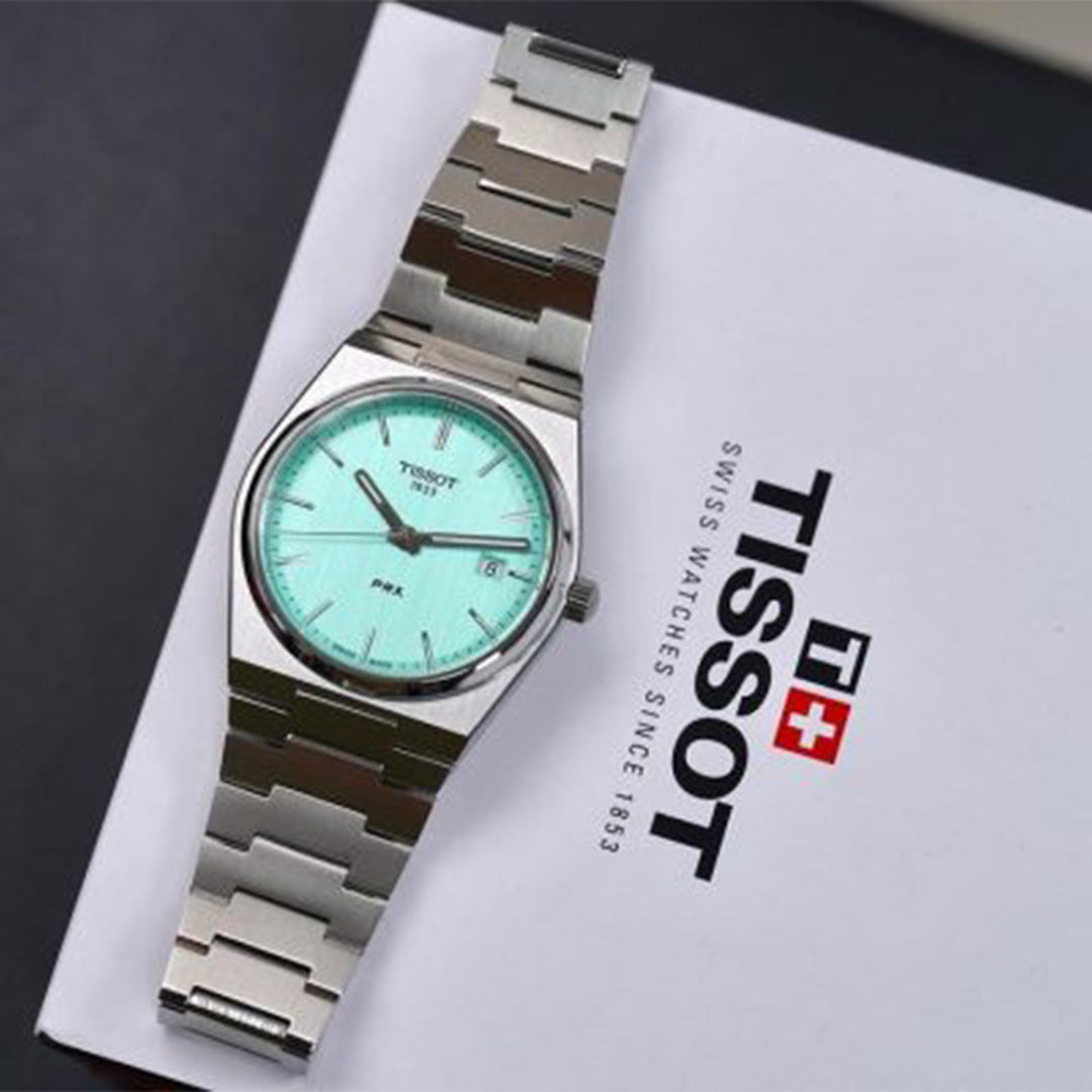 Tissot Prx Premium Stainless Steel Tiffany Blue Dial