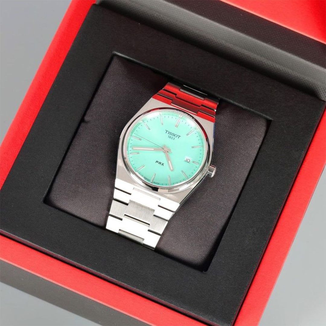 Tissot Prx Premium Stainless Steel Tiffany Blue Dial