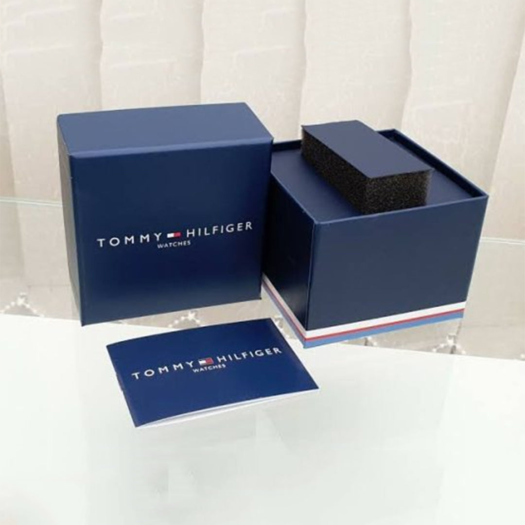 Tommy Hilfiger Blue Leather Automatic Watch