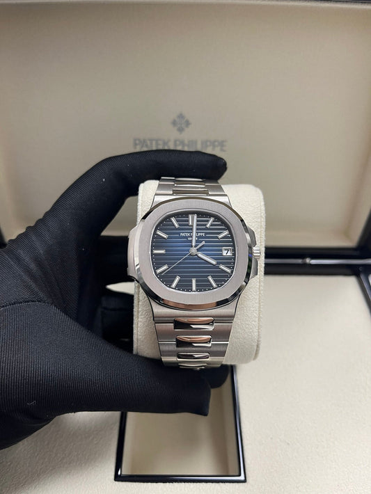 Patek Phillipe Nautilus Silver Metal premium Automatic Shahrukh khan Watch [OPEN BACK]