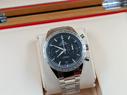 Omega Speedmaster Silver Black Dial Metal