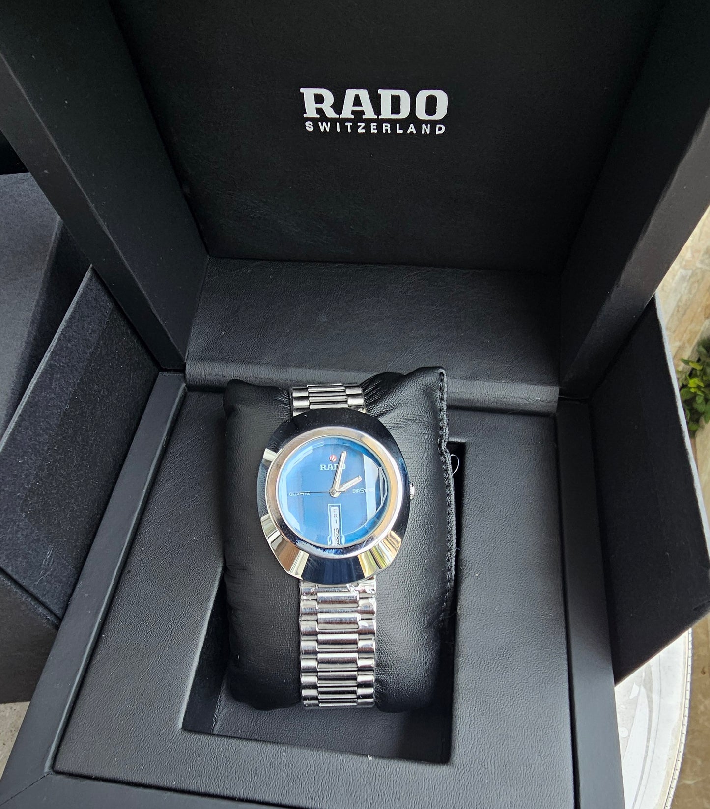 RADO DISTAR SILVER BLUE Metal WATCH