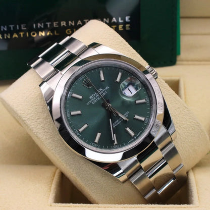 Rolex Green dial Silver metal Belt Watch Rajkumar Rao