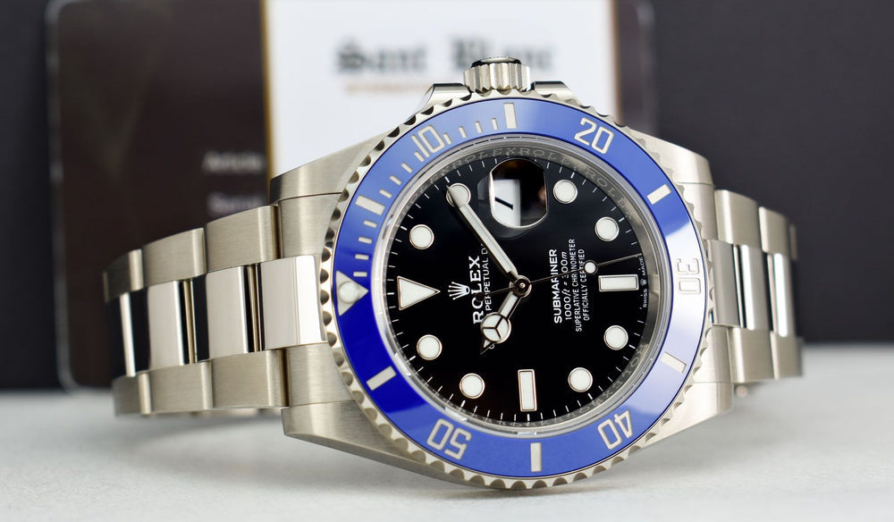 Rolex Submariner Silver Blue Metal Watch