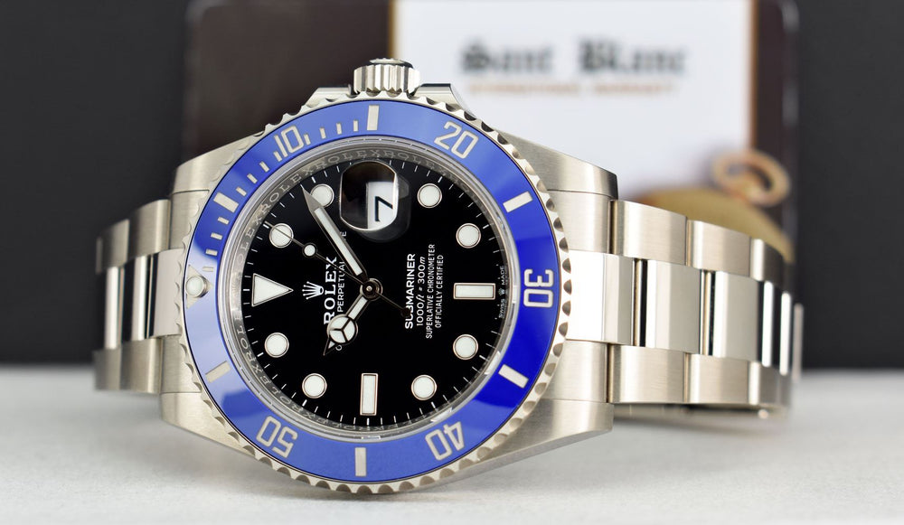 Rolex Submariner Silver Blue Metal Watch